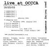 Paul Bailey Ensemble - Live From Occca CD