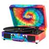 Suitcase Turntables With Bluetooth Tie Dye Accessory